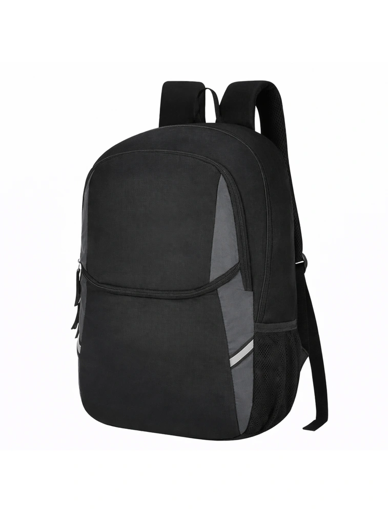 Black Nudge Polyester Laptop Backpack with 1 Main Compartment and 2 Easy Access