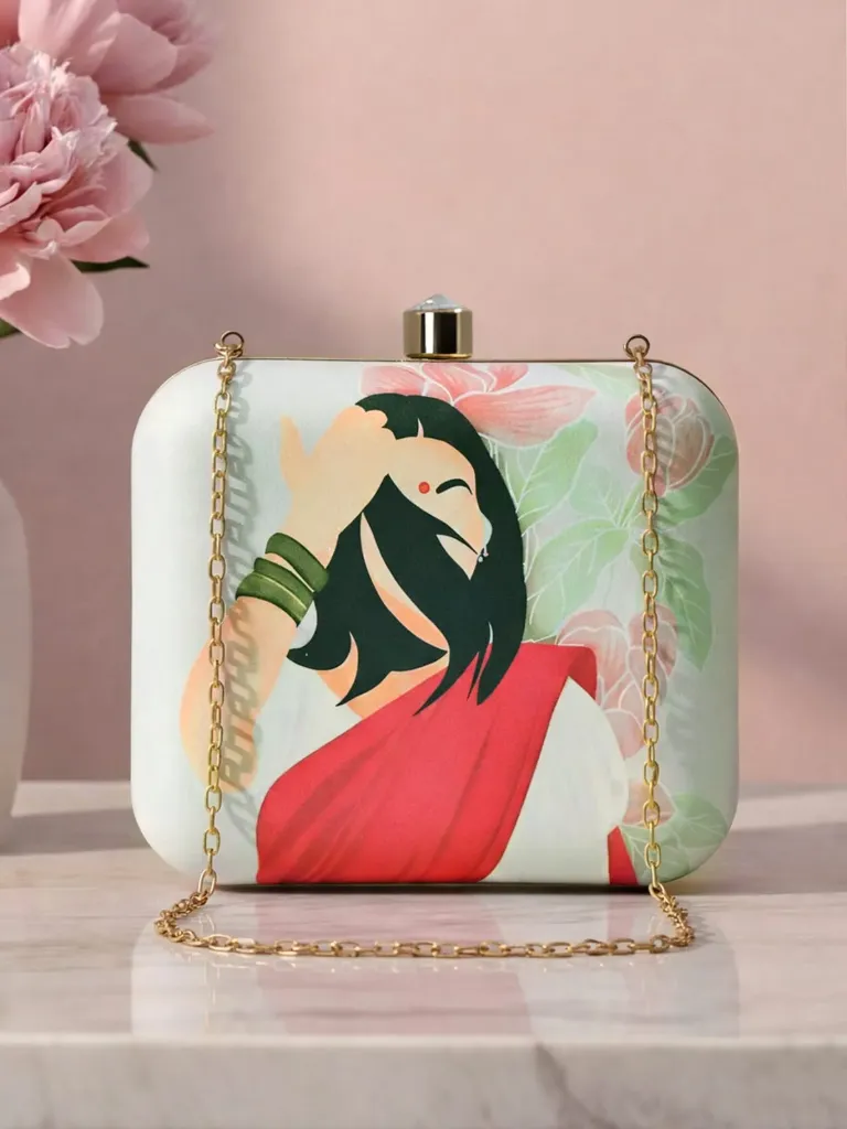 Square printed collection handy bags