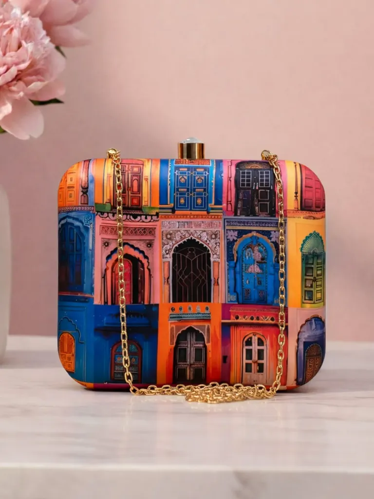 Square printed collection handy bags