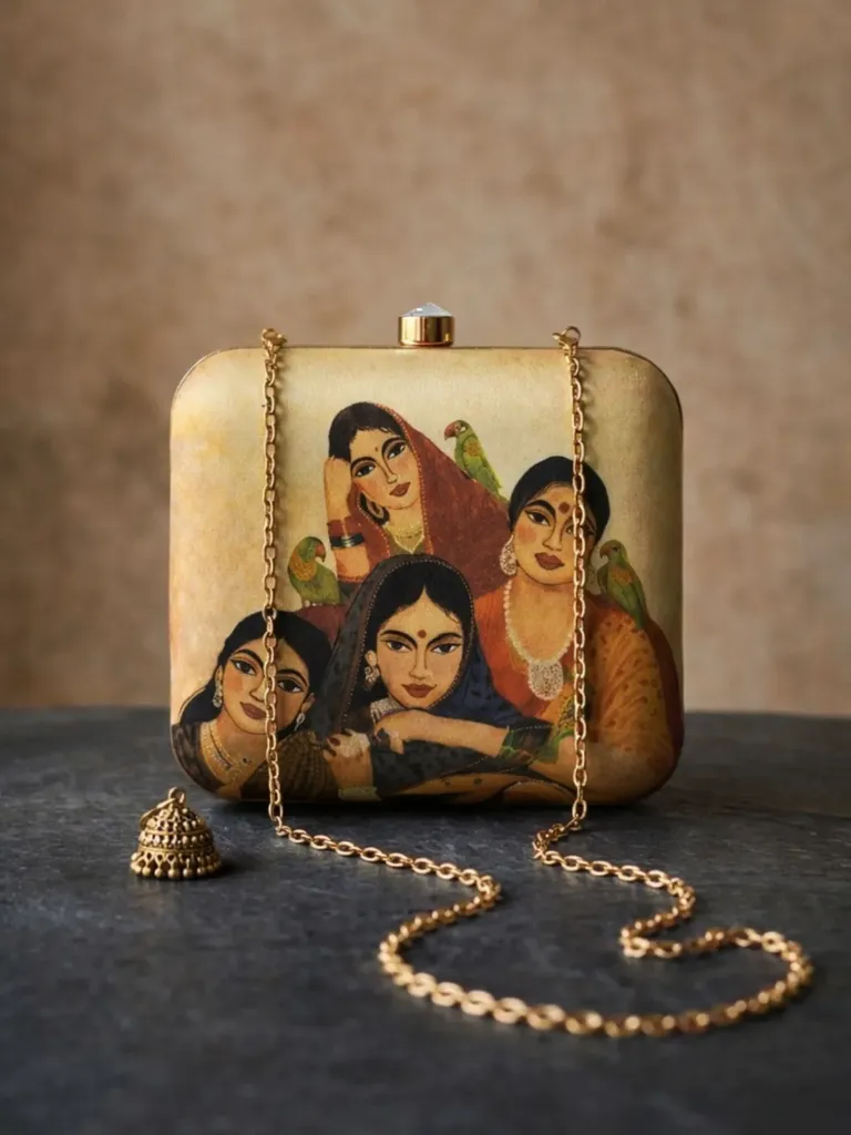 Square printed collection handy bags