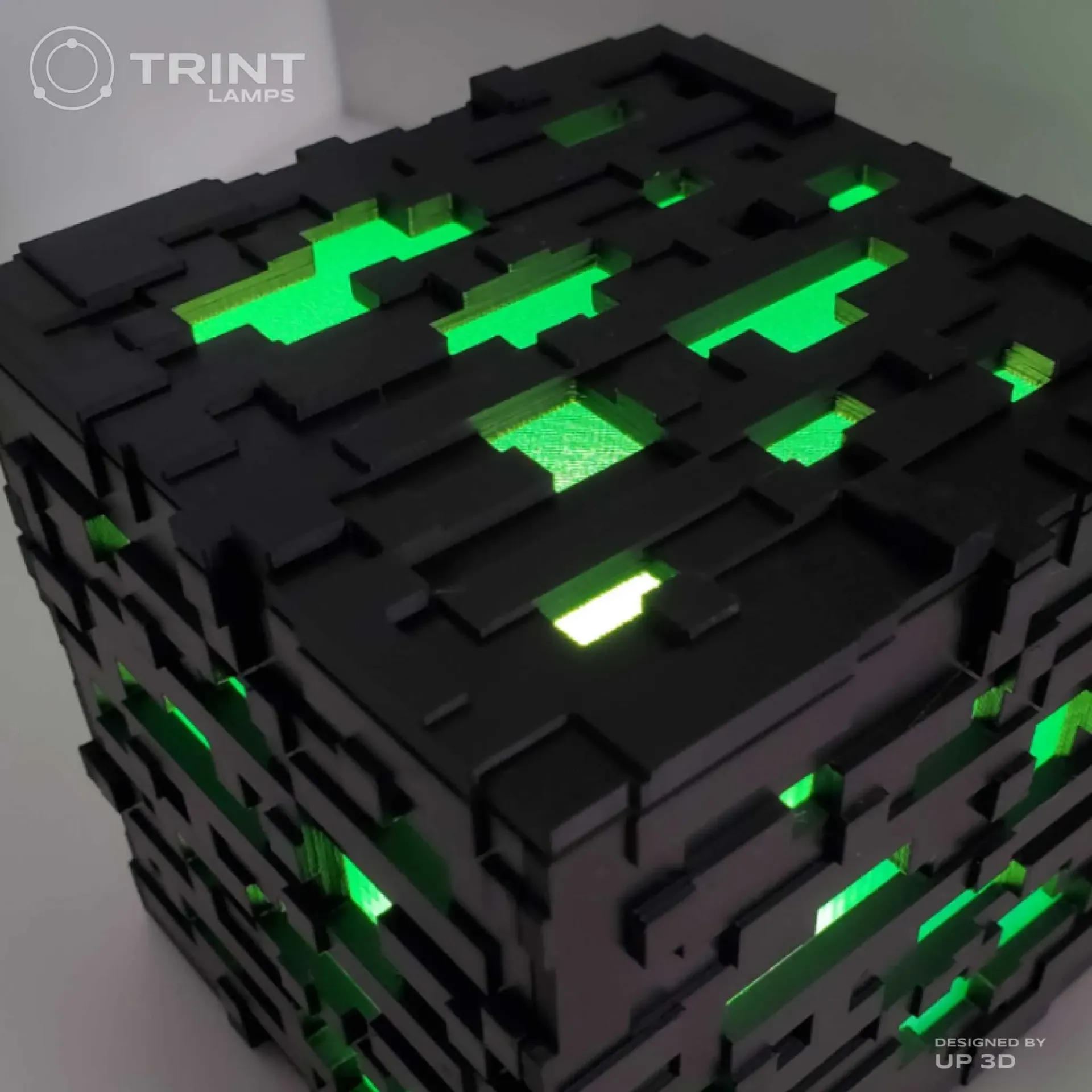 MineCraft Lamp by Trint - 3D Printed