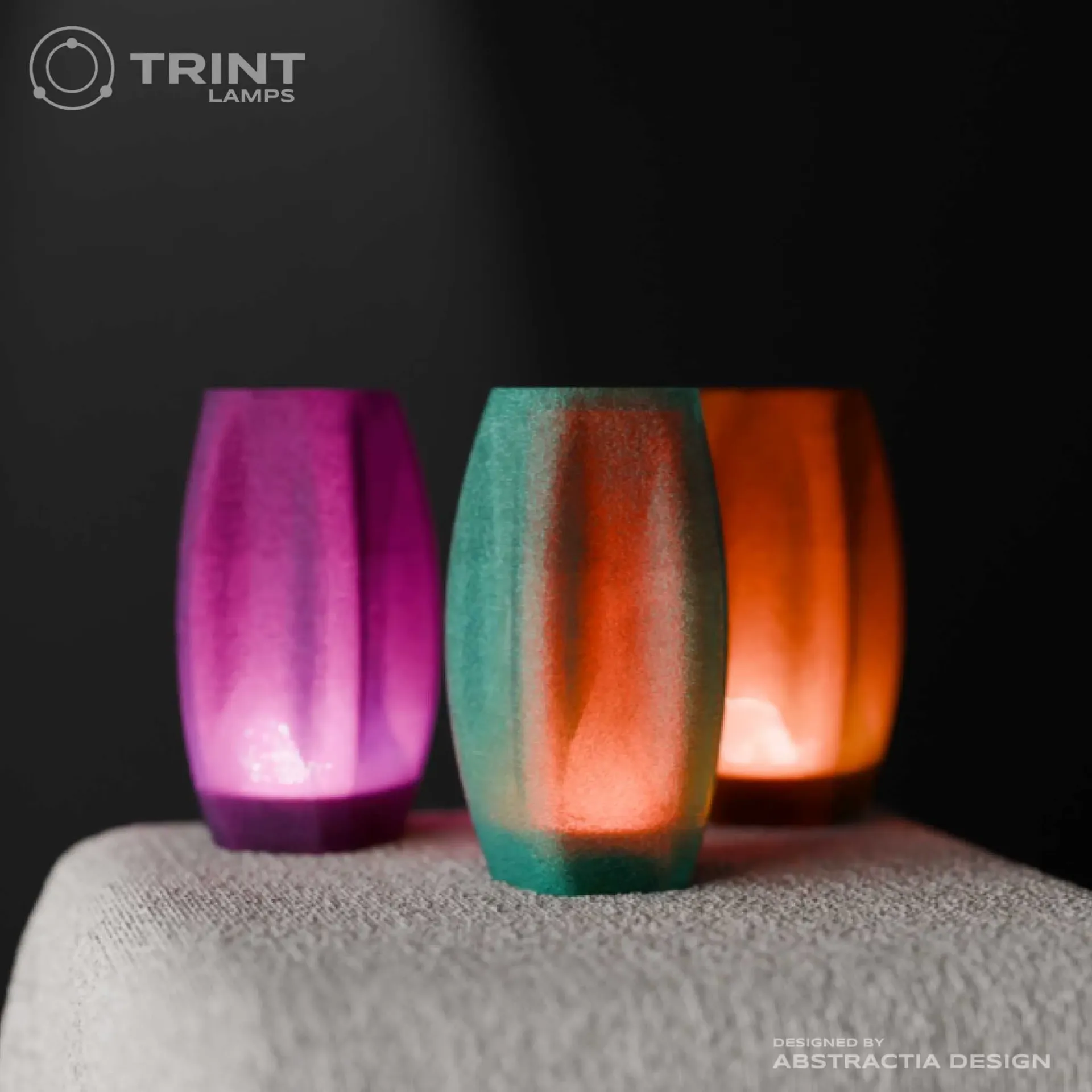 Geometric Glow by Trint - 3D Printed (White)