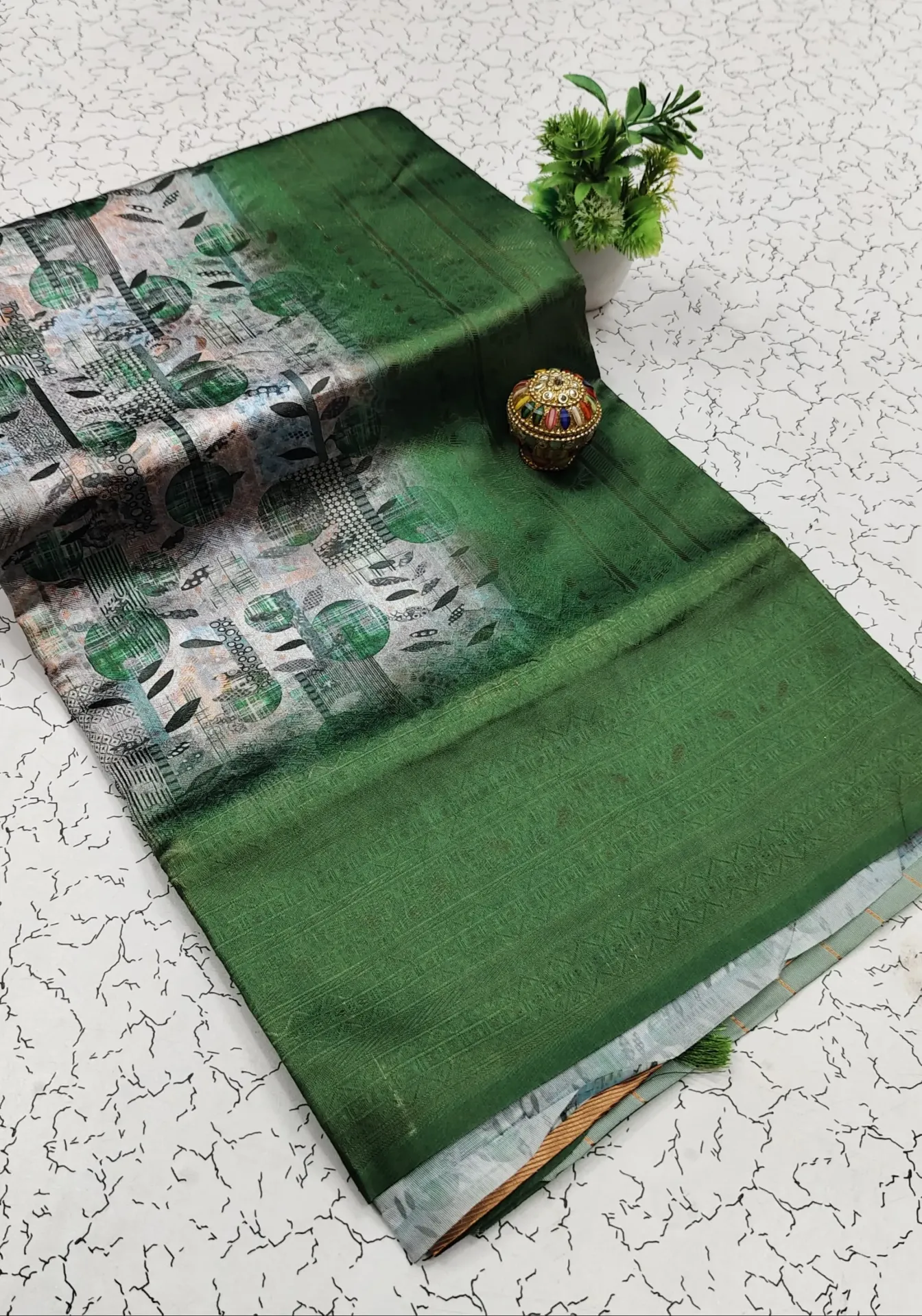 Premium copper softy sarees with matching self blouse