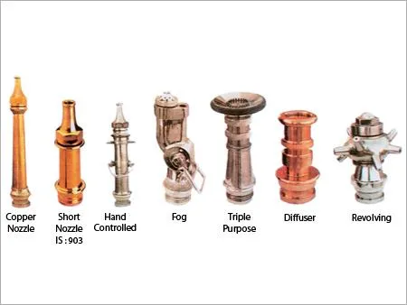 Nozzle for fire extinguishers