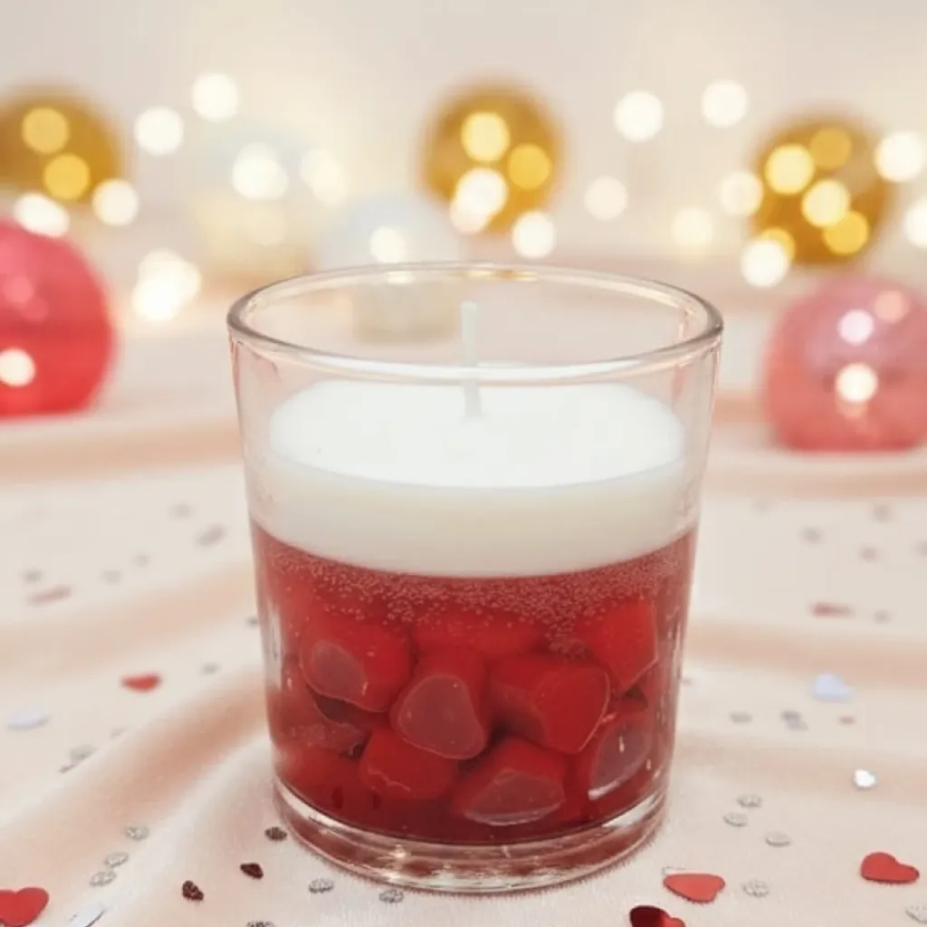 Serene Breeze Vanilla Candle (Red)
