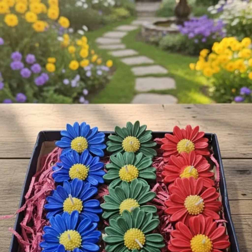 Daisy Flower Candles (Set of 15)